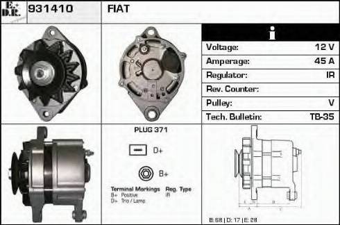 EDR 931410 - Alternatore autozon.pro