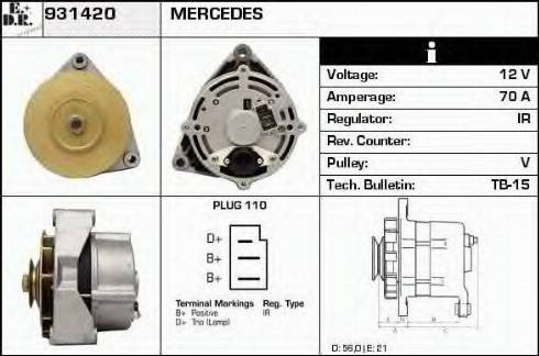 EDR 931420 - Alternatore autozon.pro