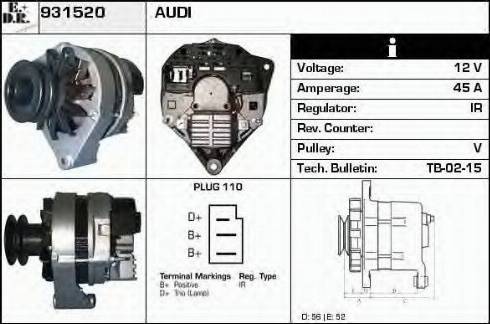 EDR 931520 - Alternatore autozon.pro