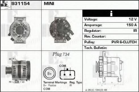 EDR 931154 - Alternatore autozon.pro