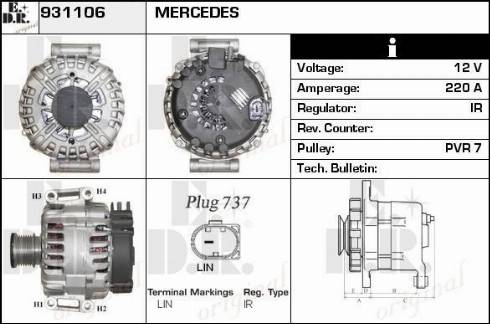 EDR 931106 - Alternatore autozon.pro