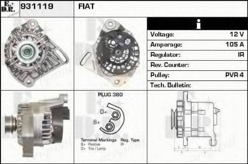 EDR 931119 - Alternatore autozon.pro