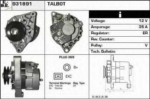 EDR 931891 - Alternatore autozon.pro