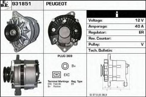 EDR 931851 - Alternatore autozon.pro