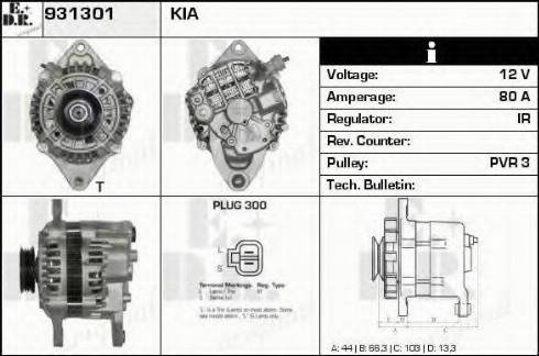 EDR 931301 - Alternatore autozon.pro