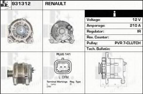 EDR 931312 - Alternatore autozon.pro