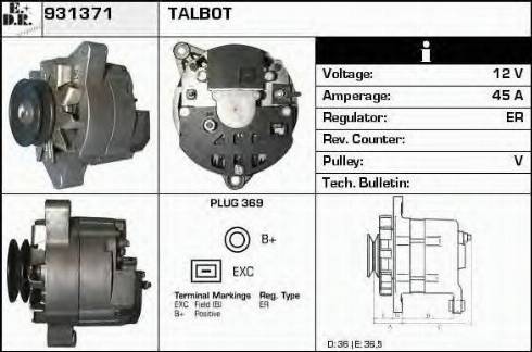 EDR 931371 - Alternatore autozon.pro