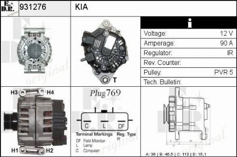 EDR 931276 - Alternatore autozon.pro