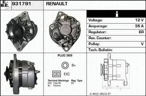 EDR 931791 - Alternatore autozon.pro