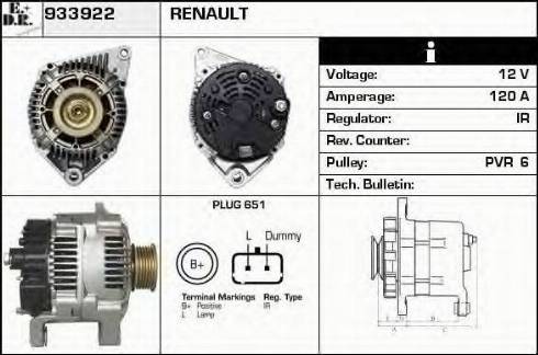 EDR 933922 - Alternatore autozon.pro