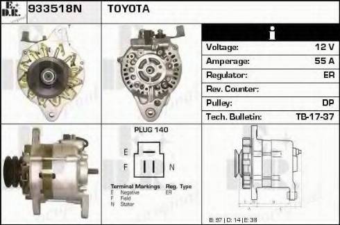 EDR 933518N - Alternatore autozon.pro