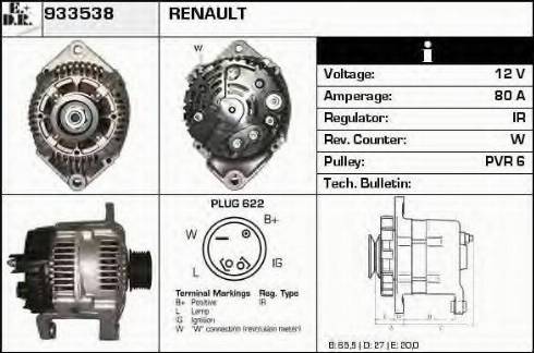 EDR 933538 - Alternatore autozon.pro