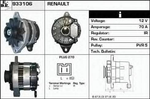 EDR 933106 - Alternatore autozon.pro