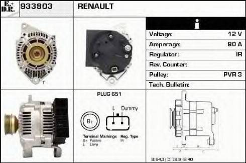 EDR 933803 - Alternatore autozon.pro