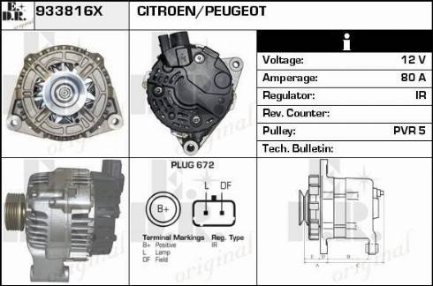 EDR 933816X - Alternatore autozon.pro