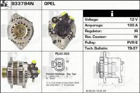 EDR 933794N - Alternatore autozon.pro