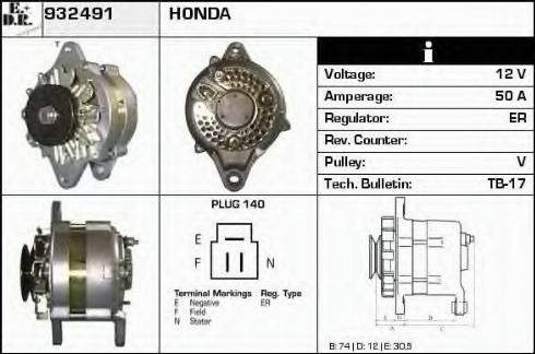 EDR 932491 - Alternatore autozon.pro