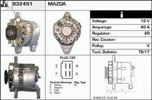 EDR 932451 - Alternatore autozon.pro