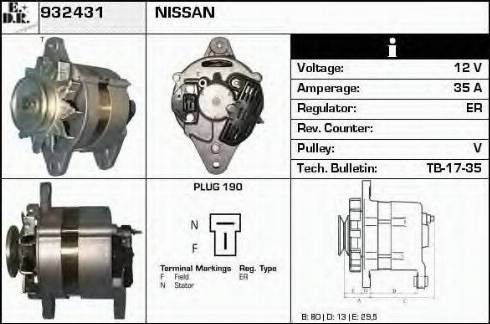 EDR 932431 - Alternatore autozon.pro