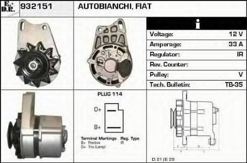 EDR 932151 - Alternatore autozon.pro