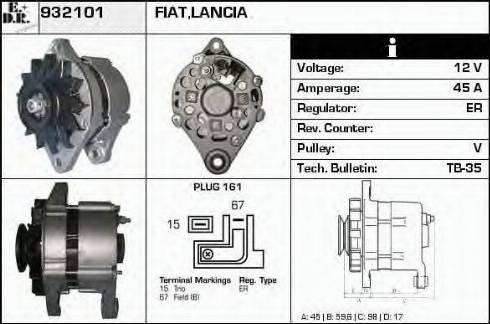 EDR 932101 - Alternatore autozon.pro