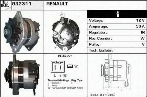 EDR 932311 - Alternatore autozon.pro