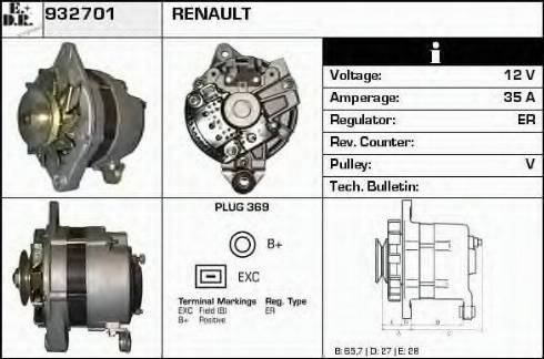 EDR 932701 - Alternatore autozon.pro