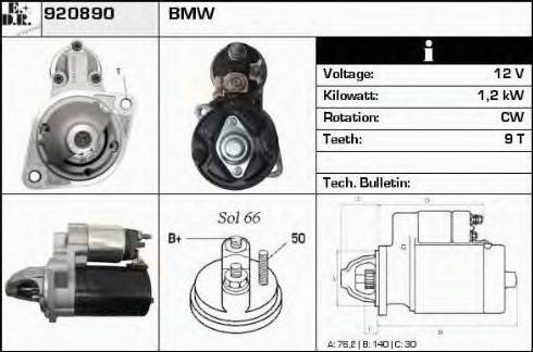 EDR 920890 - Motorino d'avviamento autozon.pro