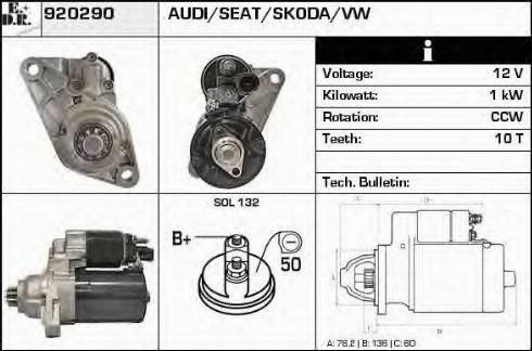 EDR 920290 - Motorino d'avviamento autozon.pro