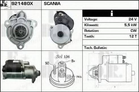 EDR 921480X - Motorino d'avviamento autozon.pro