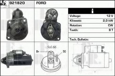 EDR 921820 - Motorino d'avviamento autozon.pro