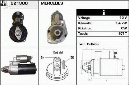 EDR 921300 - Motorino d'avviamento autozon.pro