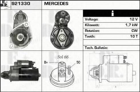 EDR 921330 - Motorino d'avviamento autozon.pro