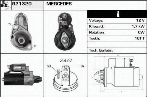 EDR 921320 - Motorino d'avviamento autozon.pro