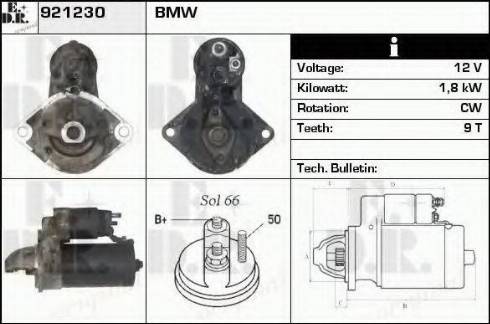 EDR 921230 - Motorino d'avviamento autozon.pro