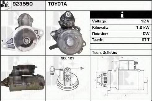 EDR 923550 - Motorino d'avviamento autozon.pro