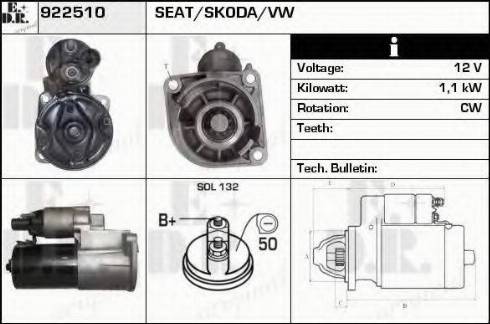 EDR 922510 - Motorino d'avviamento autozon.pro