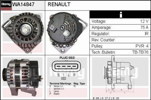 EDR WA14847 - Alternatore autozon.pro