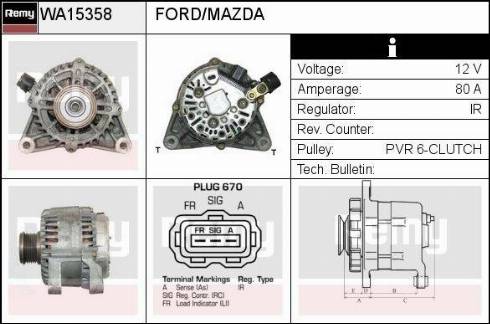 EDR WA15358 - Alternatore autozon.pro