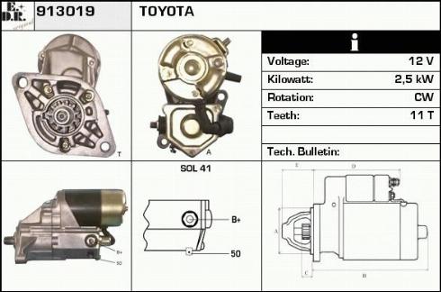 EDR WS34120 - Motorino d'avviamento autozon.pro