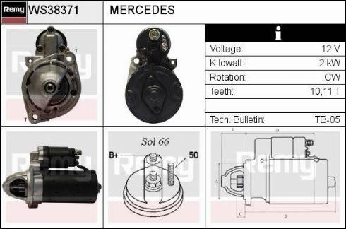 EDR WS38371 - Motorino d'avviamento autozon.pro