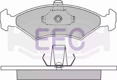 EEC BRP0909 - Kit pastiglie freno, Freno a disco autozon.pro