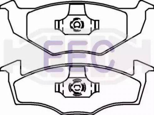 EEC BRP0911 - Kit pastiglie freno, Freno a disco autozon.pro