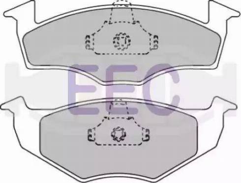 EEC BRP0933 - Kit pastiglie freno, Freno a disco autozon.pro