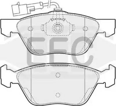 EEC BRP0937 - Kit pastiglie freno, Freno a disco autozon.pro