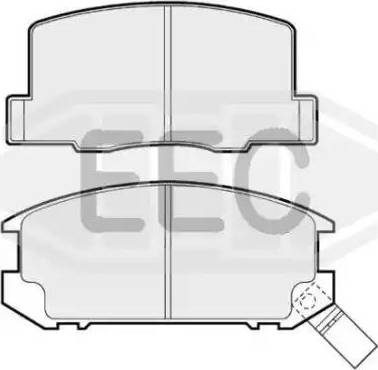 EEC BRP0499 - Kit pastiglie freno, Freno a disco autozon.pro