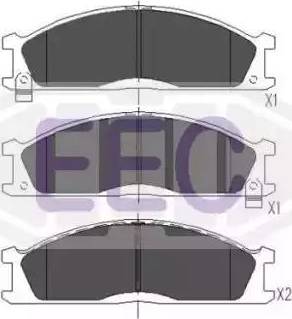 EEC BRP0605 - Kit pastiglie freno, Freno a disco autozon.pro