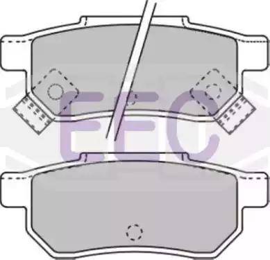 EEC BRP0688 - Kit pastiglie freno, Freno a disco autozon.pro