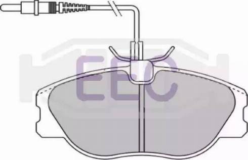 EEC BRP0898 - Kit pastiglie freno, Freno a disco autozon.pro