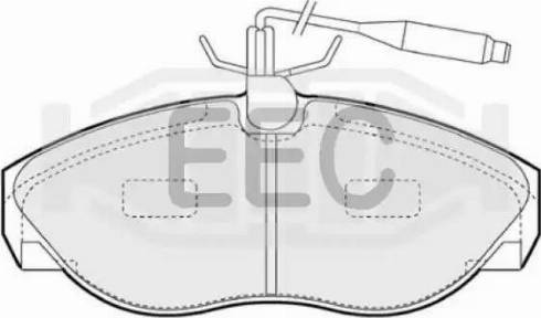 EEC BRP0867 - Kit pastiglie freno, Freno a disco autozon.pro